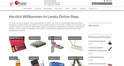 Desktop Screenshot of lansky-shop.de